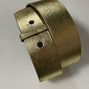 Alexander McQueen Gold Metallic Belt